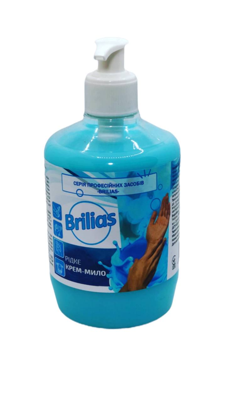 Жидкое крем-мыло для рук Brilias 450 г Blue