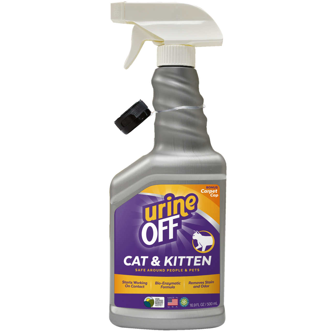 Спрей Tropiclean Urine Off для видалення органічних плям та запахів для котів та кошенят 500 мл