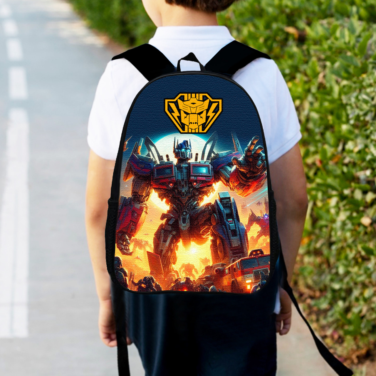 Дитячий рюкзак Transformers 12 л, 34×27×13 см, водонепроникний оксфорд