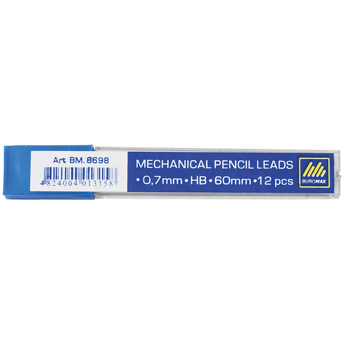Стрижні Buromax для механічного олівця HB 0.7 мм (BM.8698)