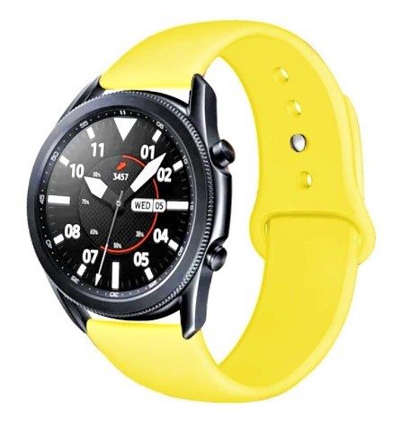 Ремешок силиконовый BeWatch для Samsung Galaxy Watch 42mm | Galaxy Watch 3 41 mm Желтый (1010320)