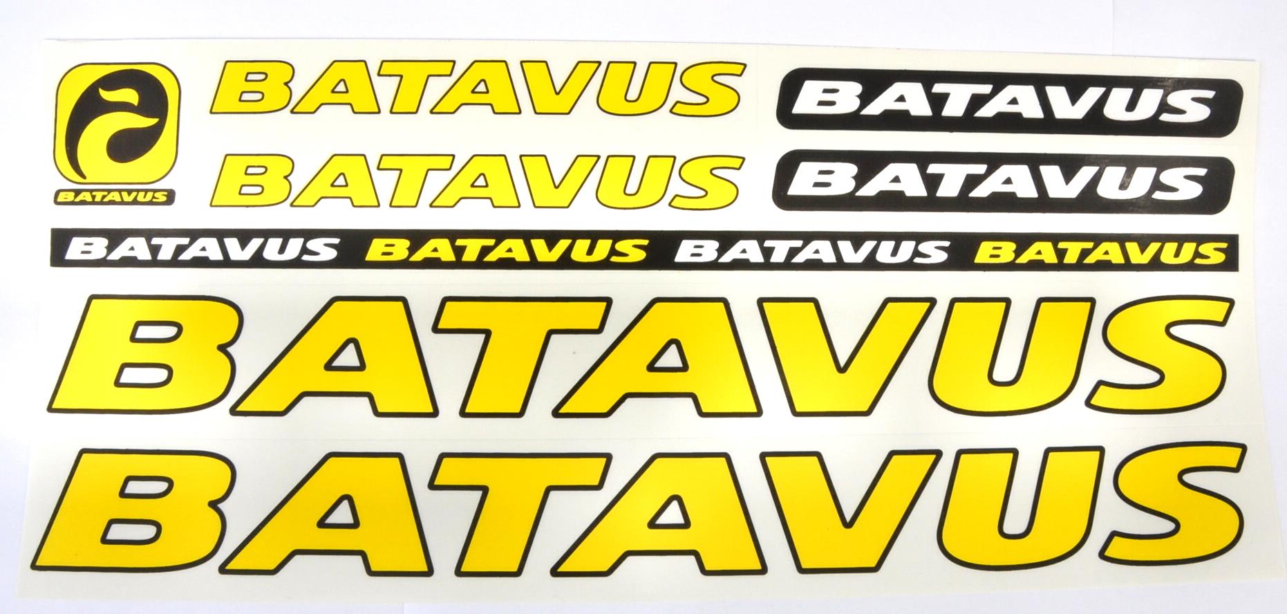Наклейка Batavus на раму велосипеда Жовтий (NAK041)