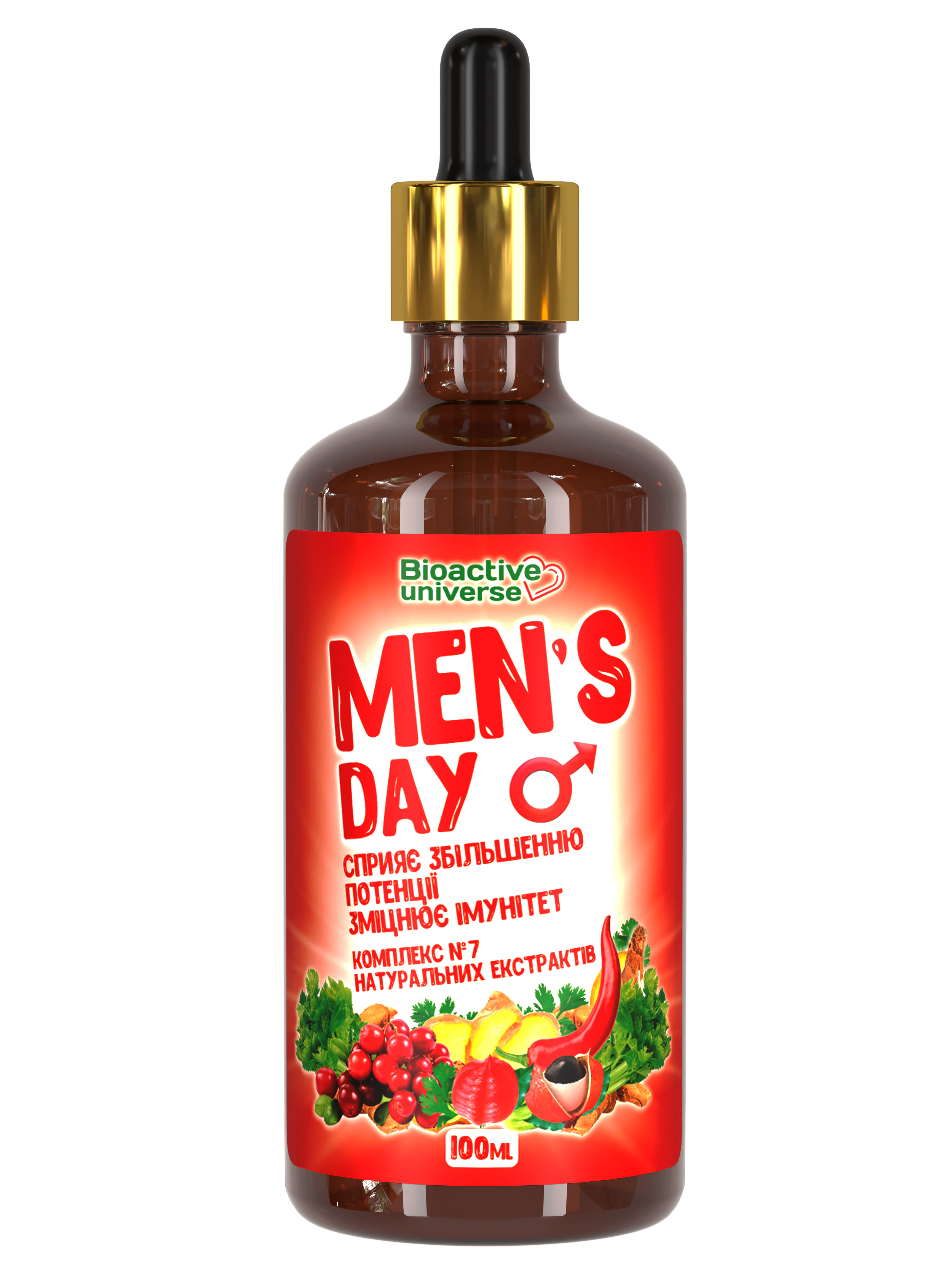 Средство для потенции Bioactive universe MEN'S DAY 7 экстрактов 100 мл (hub_rbma5d)