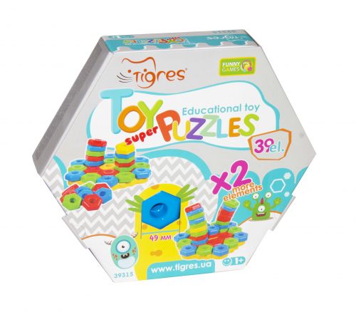 Развивающая игрушка Игро пазлы SUPER 39 элементов (TOY-41005)