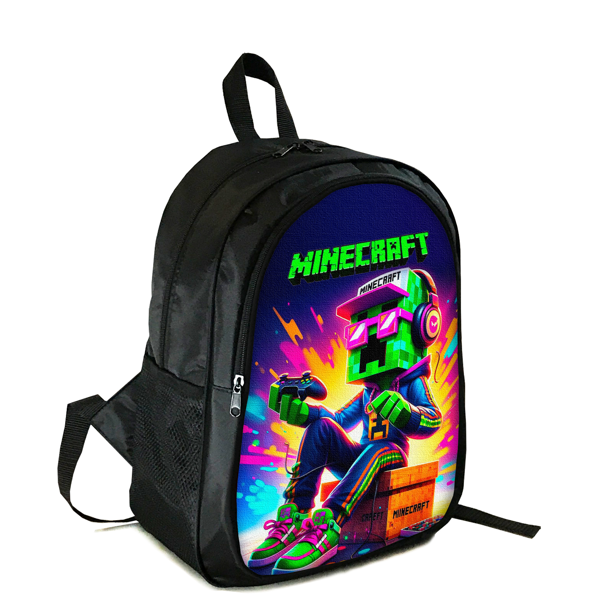 Дитячий рюкзак Minecraft Крипер 20 л, оксфорд, з м'якою спинкою