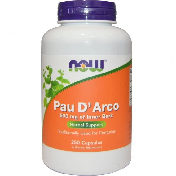 Антипаразитарный препарат NOW Foods Pau D'Arco 500 mg 250 Caps