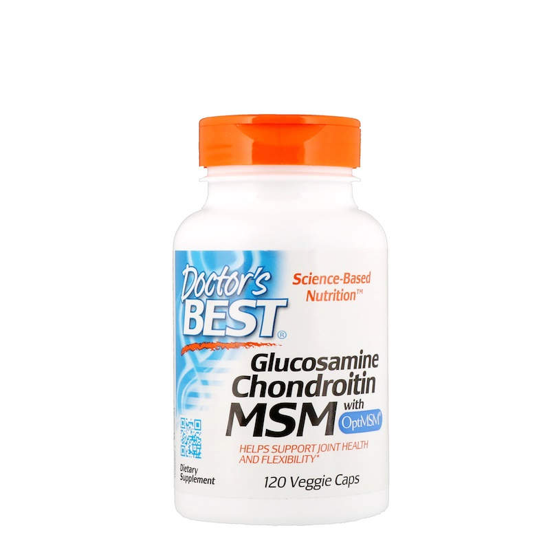 Глюкозамин  хондроитин с OptiMSM Glucosamine Chondroitin MSM Doctor's Best 120 капсул (1008)
