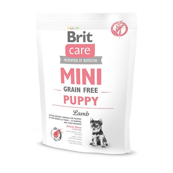 Сухой корм Brit Care GF Mini Puppy Lamb 0,4 kg (для щенков и молодых собак миниатюрных пород)