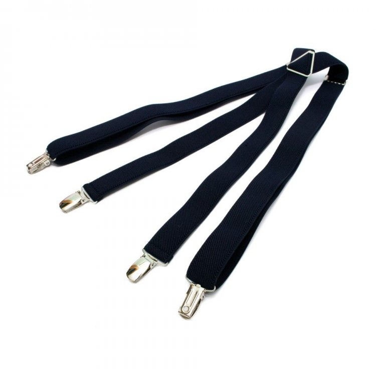 Підтяжки Gofin suspenders Х Образні Темно-сині (Pbxx-5909)