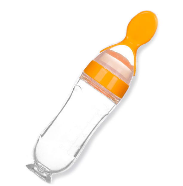 Бутылка-ложка для кормления новорожденного VOLRO Оранжевый (vol-1337)