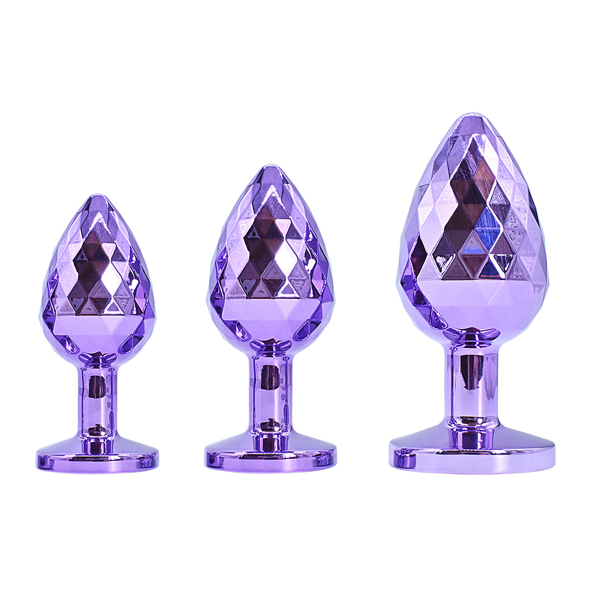 Набор анальных пробок We Love Фиолетовый 3 шт (purple_OLGS135)