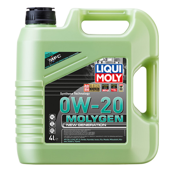 Синтетическое моторное масло Liqui Moly Molygen New Generation 0W20 4 л