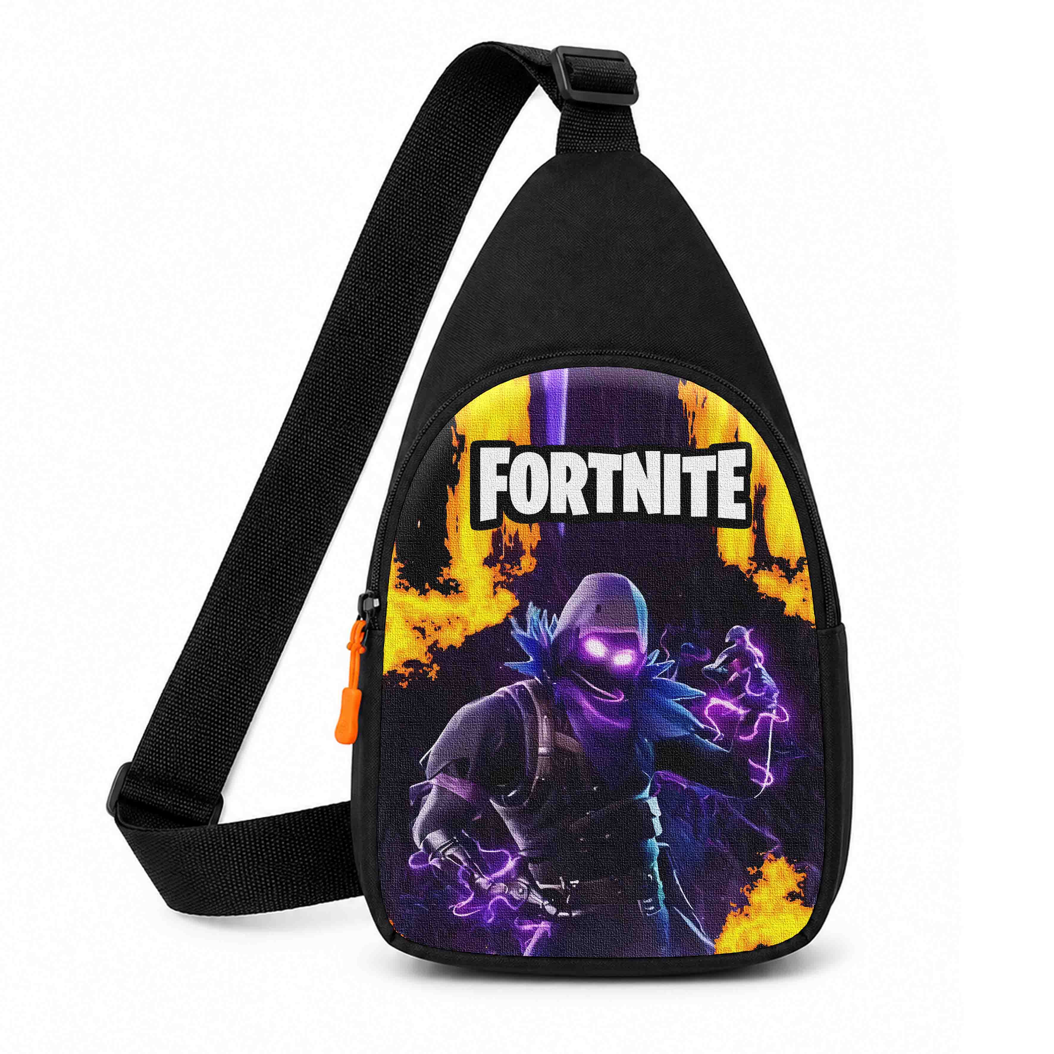Дитяча сумка через плечо Fortnite, поліестер, чорна, 29х17х5 см