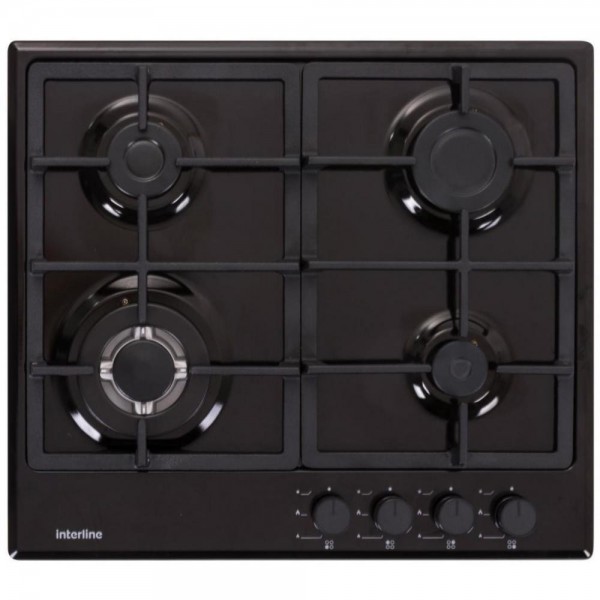 Варильна поверхня газова Interline TS 6401 BK/H2 Black (F00168646)