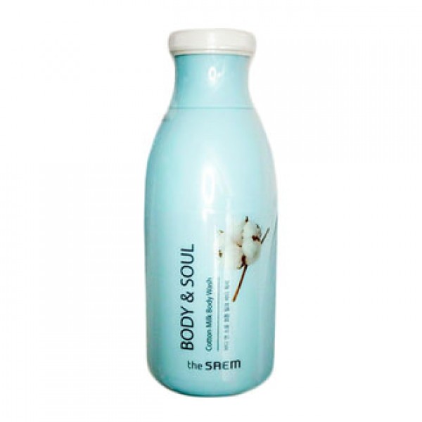 Молочний гель для душу The Saem Body&Soul Cotton Milk Body Wash 300 мл (8806164143681)