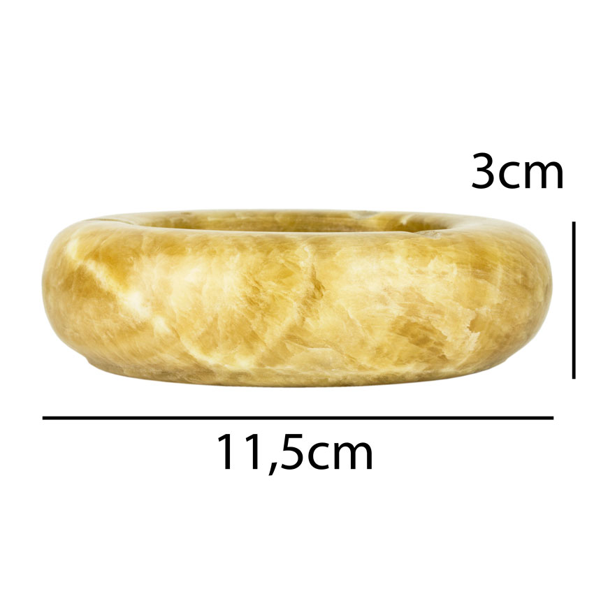 Пепельница настольная No Brand 115x115x30 мм Песочный темный (27827)
