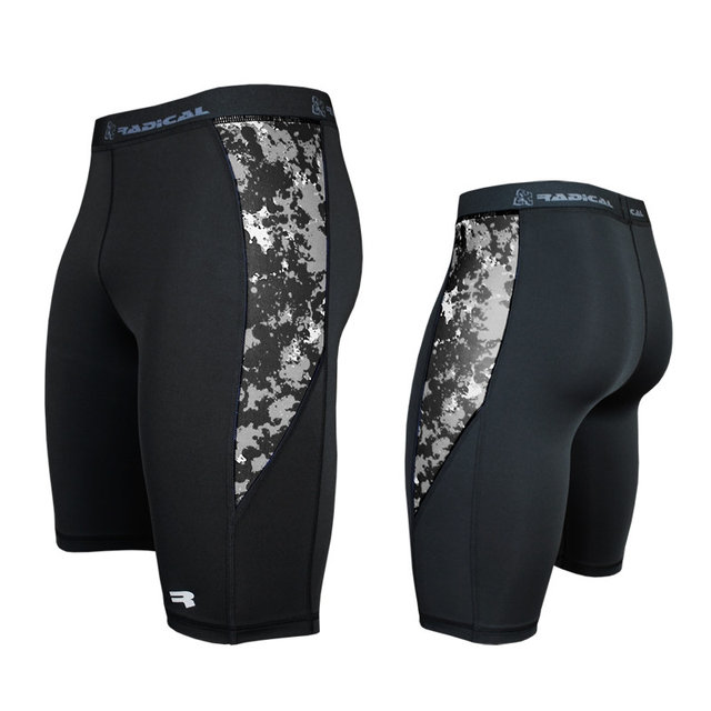 Спортивные мужские шорты-тайтсы Radical Furious SH XXL  Черный с серым
