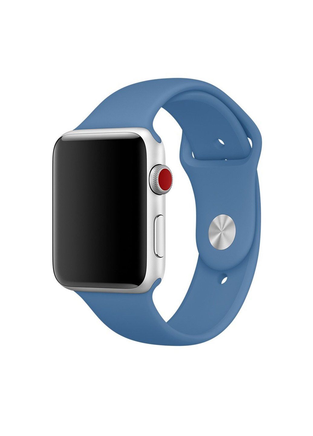 Ремінець Sport Band для Apple Watch 38/40mm силіконовий синій спортивний ARM Series 6 5 4 3 2 1 Denim Blue