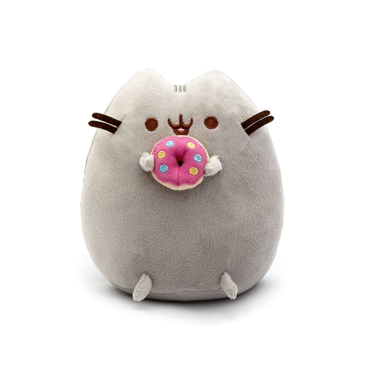 Мягкая игрушка VOLRO кот с пончиком Пушин кэт Серый (vol-71)
