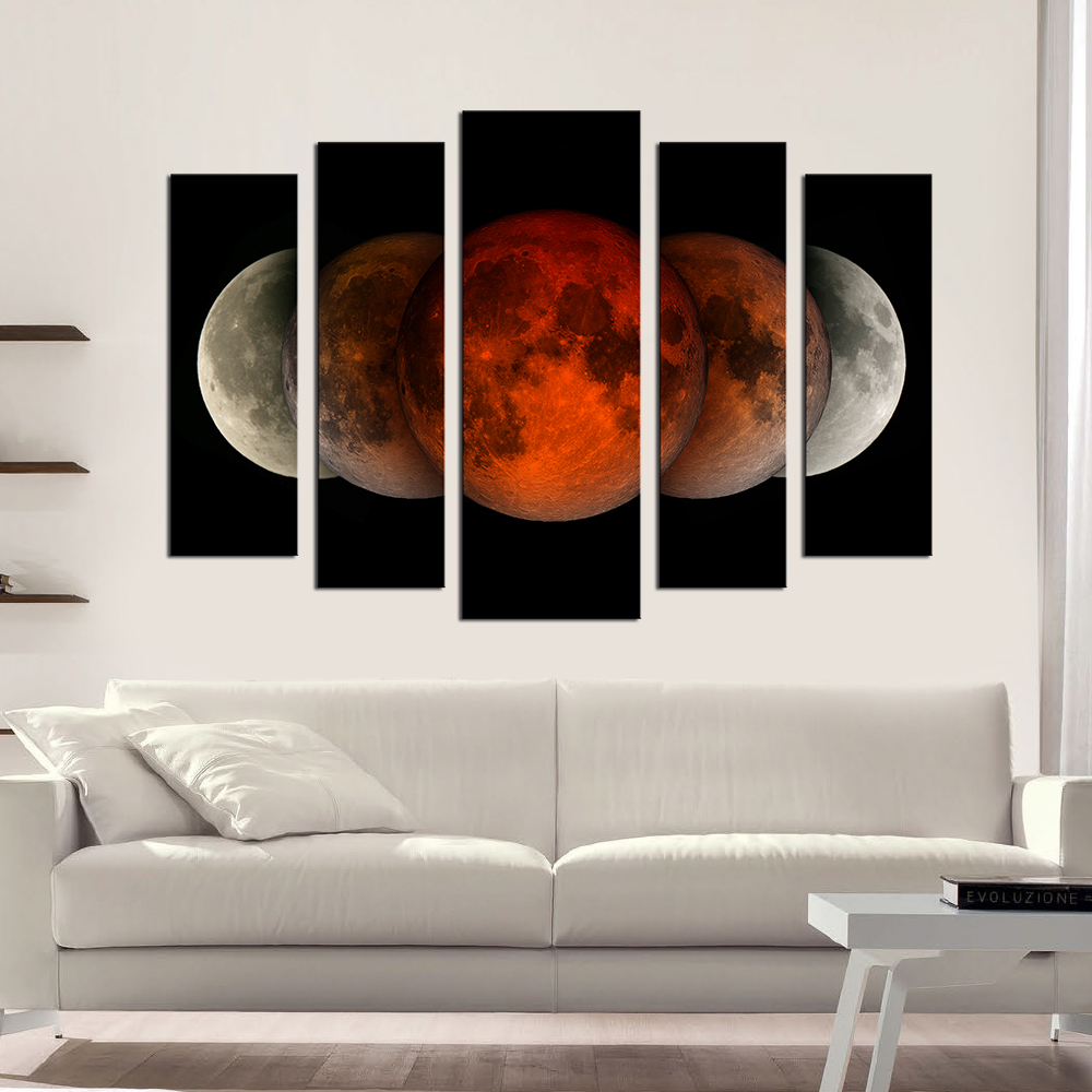 Модульная картина Декор Карпаты MOON-01 120х80см Луна (hub_dICu26207)