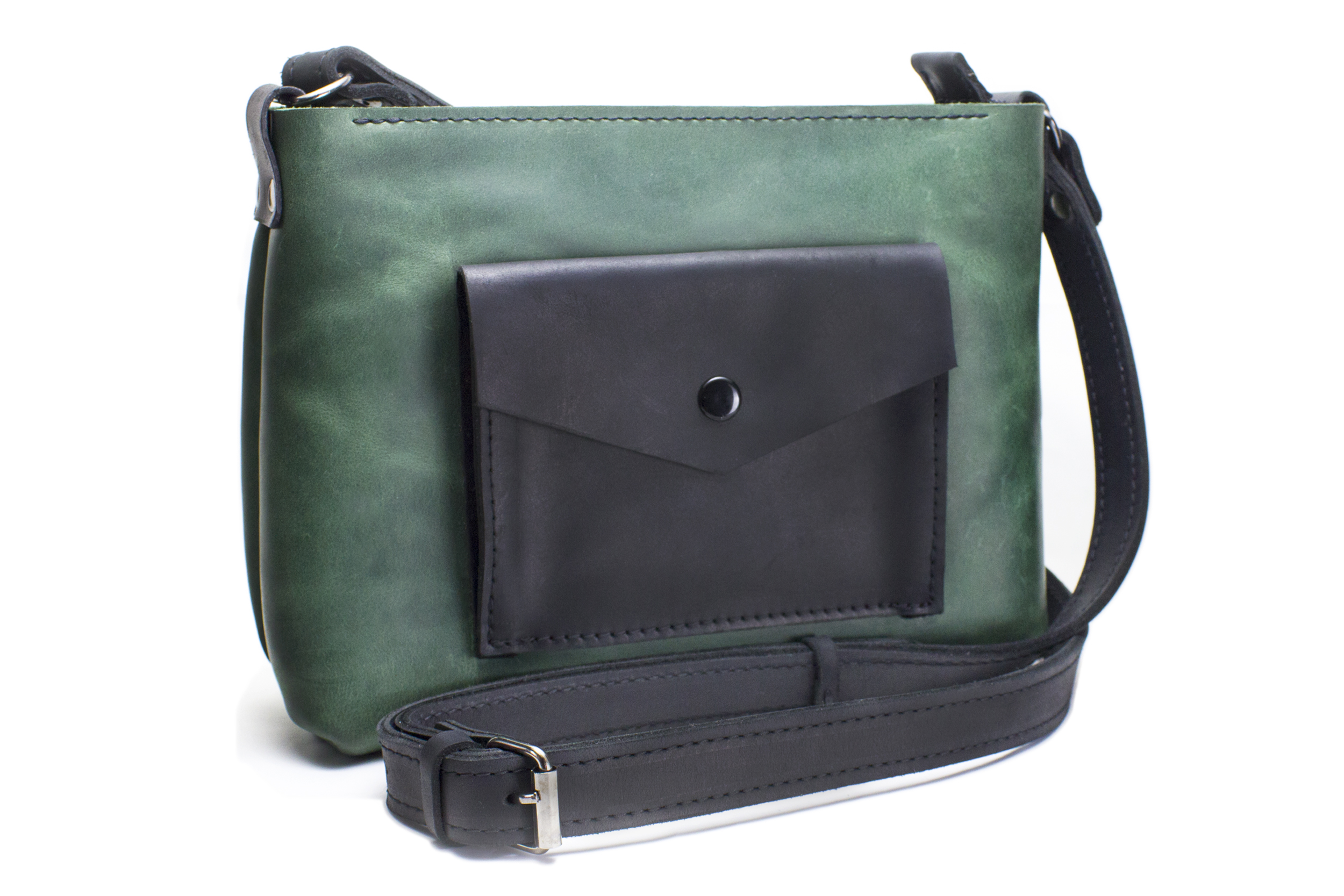 Жіноча шкіряна сумка ручної роботи Coolki Bossy зелений