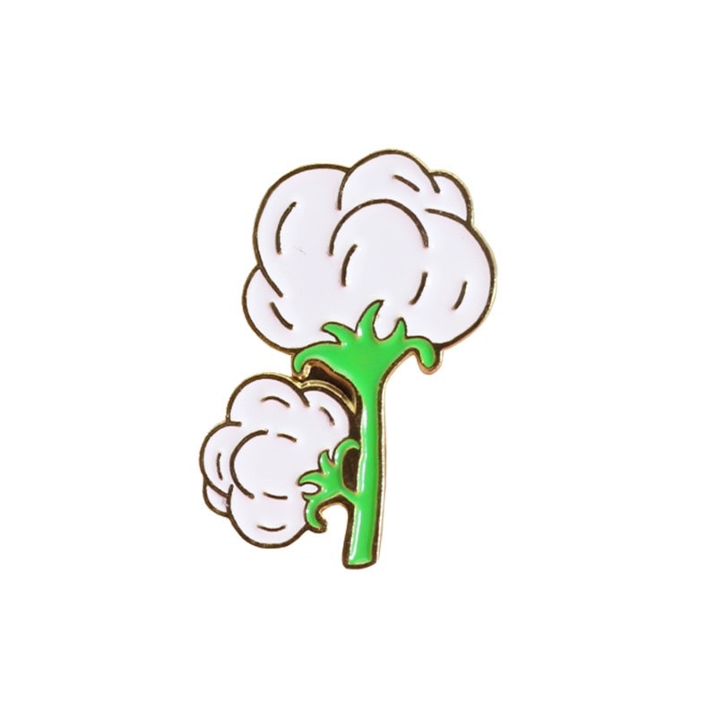 Значок BROCHE Хлопок белый BRGV113046