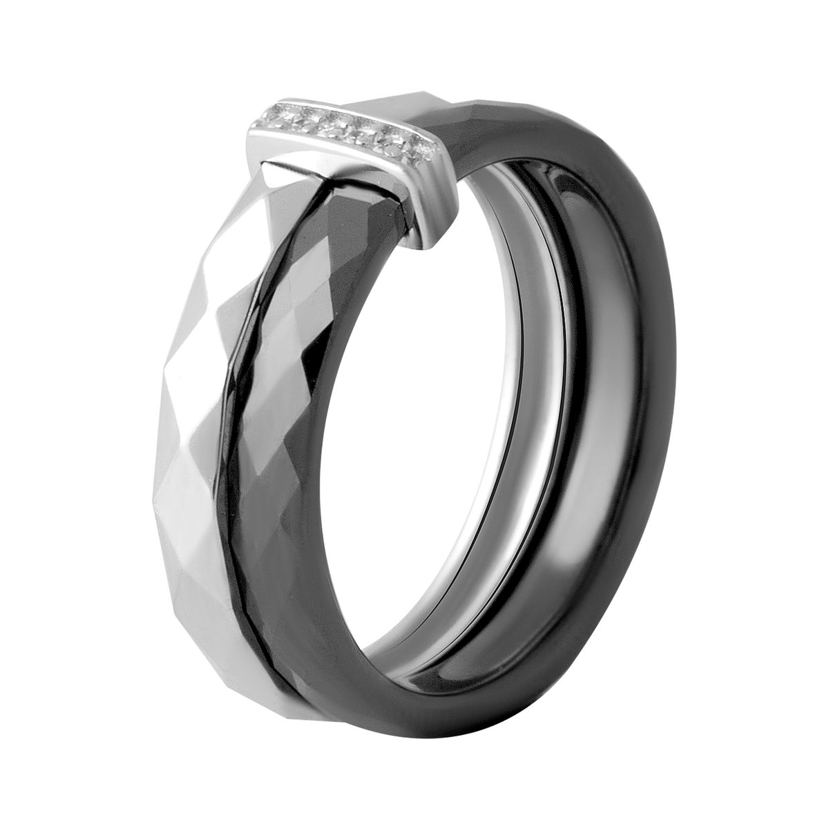 Серебряное кольцо SilverBreeze с керамикой (2048206) 18.5 размер