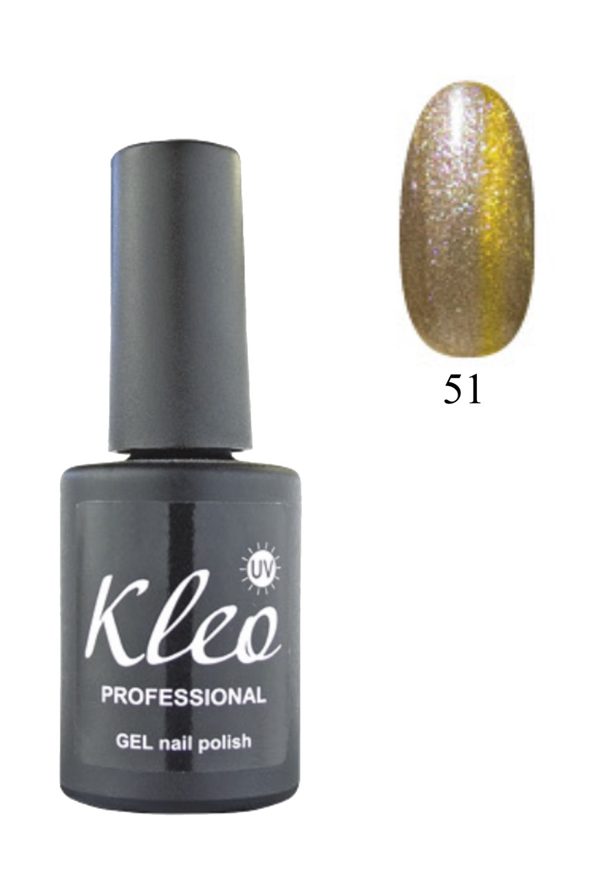 Гель-лак для нігтів Котяче око Kleo Professional Chameleon Cat eye gel 3D effect Колір 51 11 г