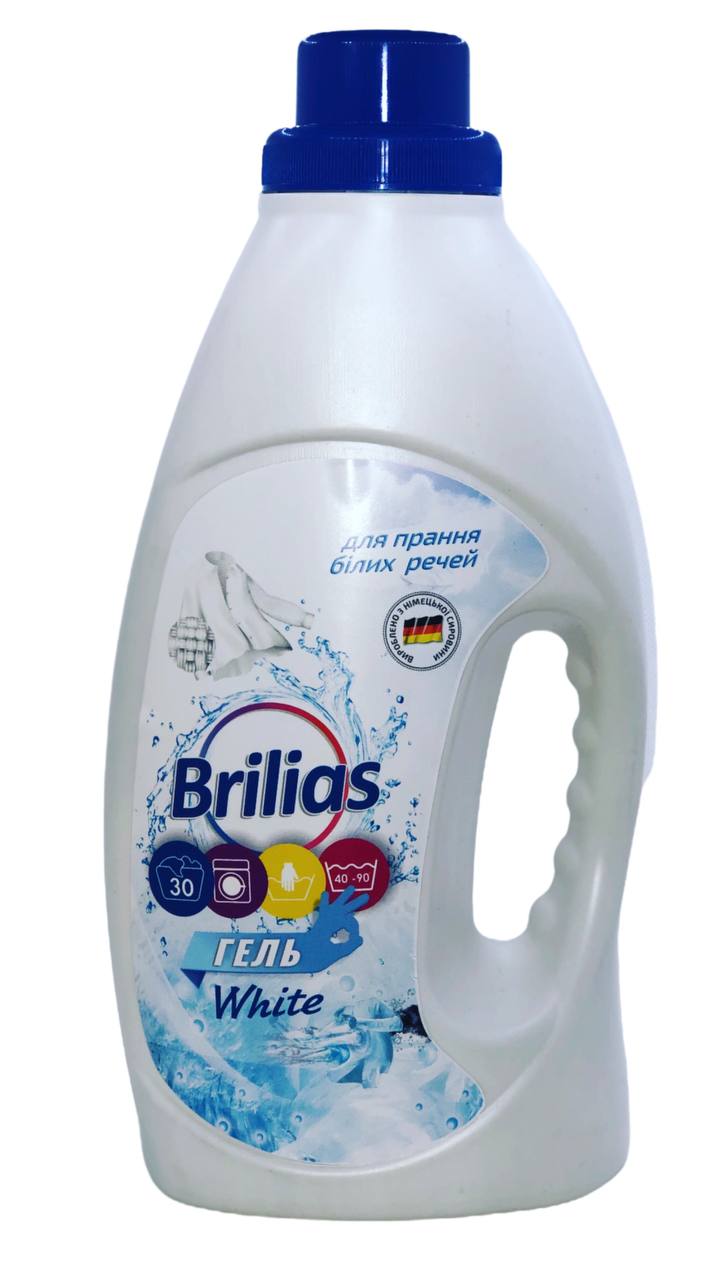 Гель для прання Brilias 1,5 кг White