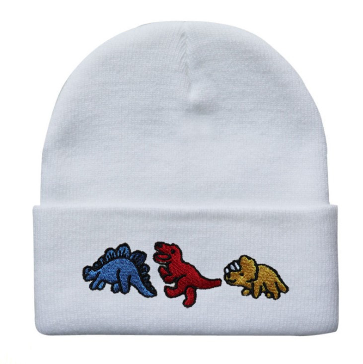 Шапка Jsstore Динозавры One Size Белая