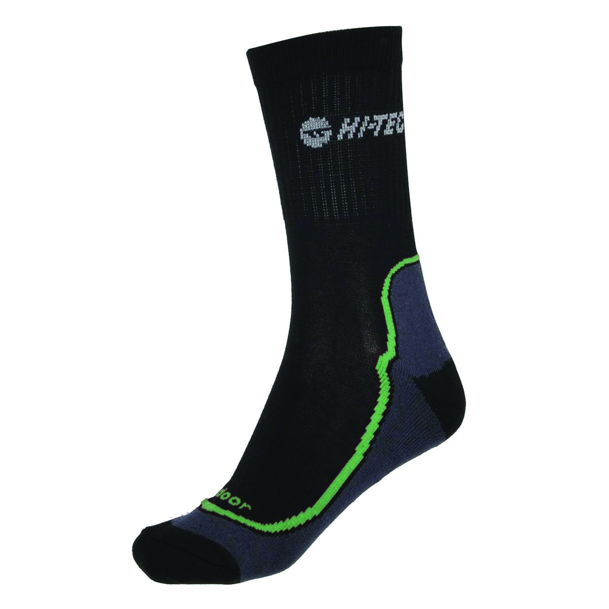 Шкарпетки Hi-Tec Gimbo Black-Green 44-47 Чорний (10837BKGR)