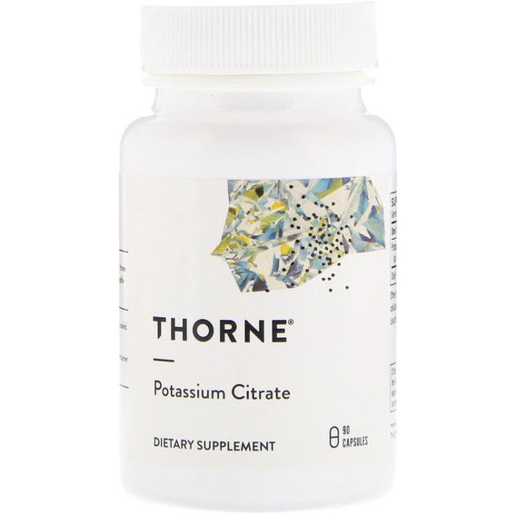 Микроэлемент Калий Thorne Research Potassium Citrate 90 Veg Caps