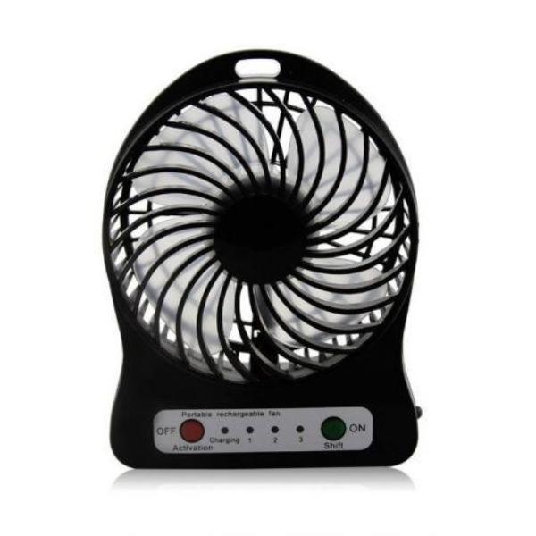 Мини вентилятор mini fan XSFS-01 с аккумулятором Black (200686)