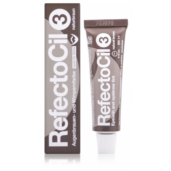 Фарба для брів та вій RefectoCil Augenbrauen und Wimpernfarbe 3.0 natural brown