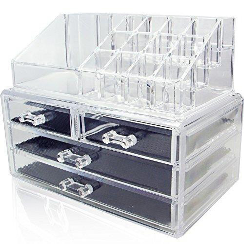 Ящик-органайзер для зберігання косметики GUT Storage Box Прозорий (hub_np2_1035)