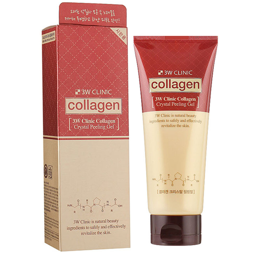 Пилинг-гель с коллагеном 3W Clinic Collagen Crystal Peeling Gel 180 мл (8809445612012)