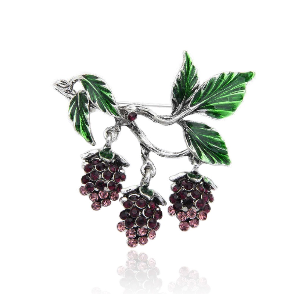 Брошь BROCHE Виноград фиолетовая BRBF110955