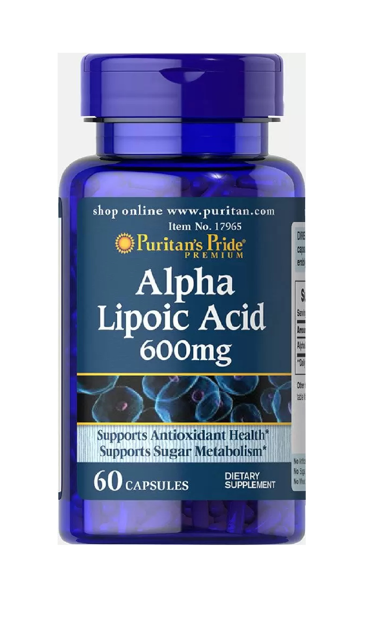 Альфа-липоевая кислота Puritan's Pride Alpha Lipoic Acid 600 mg 60 Caps