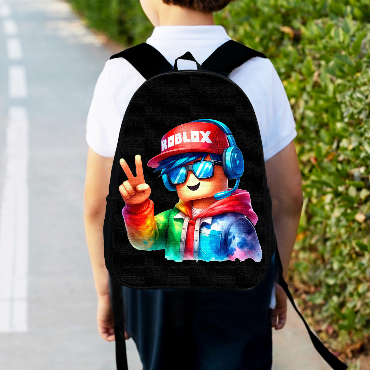 Дитячий рюкзак Roblox з принтом, 34х27х13 см, 12 л, водонепроникний, різнокольоровий