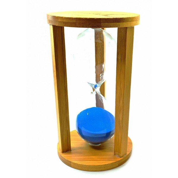 Часы песочные бамбуковые 60 Мин Синий (238814)