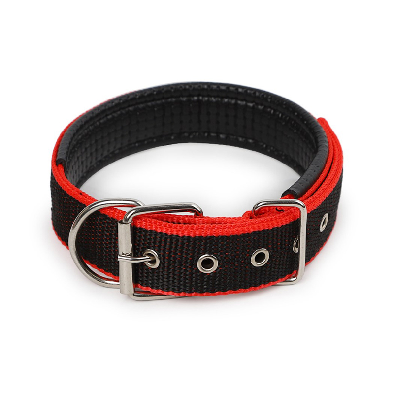 Нашийник двошаровий для собак Taotaopets 177701 L Black-Red 39 см