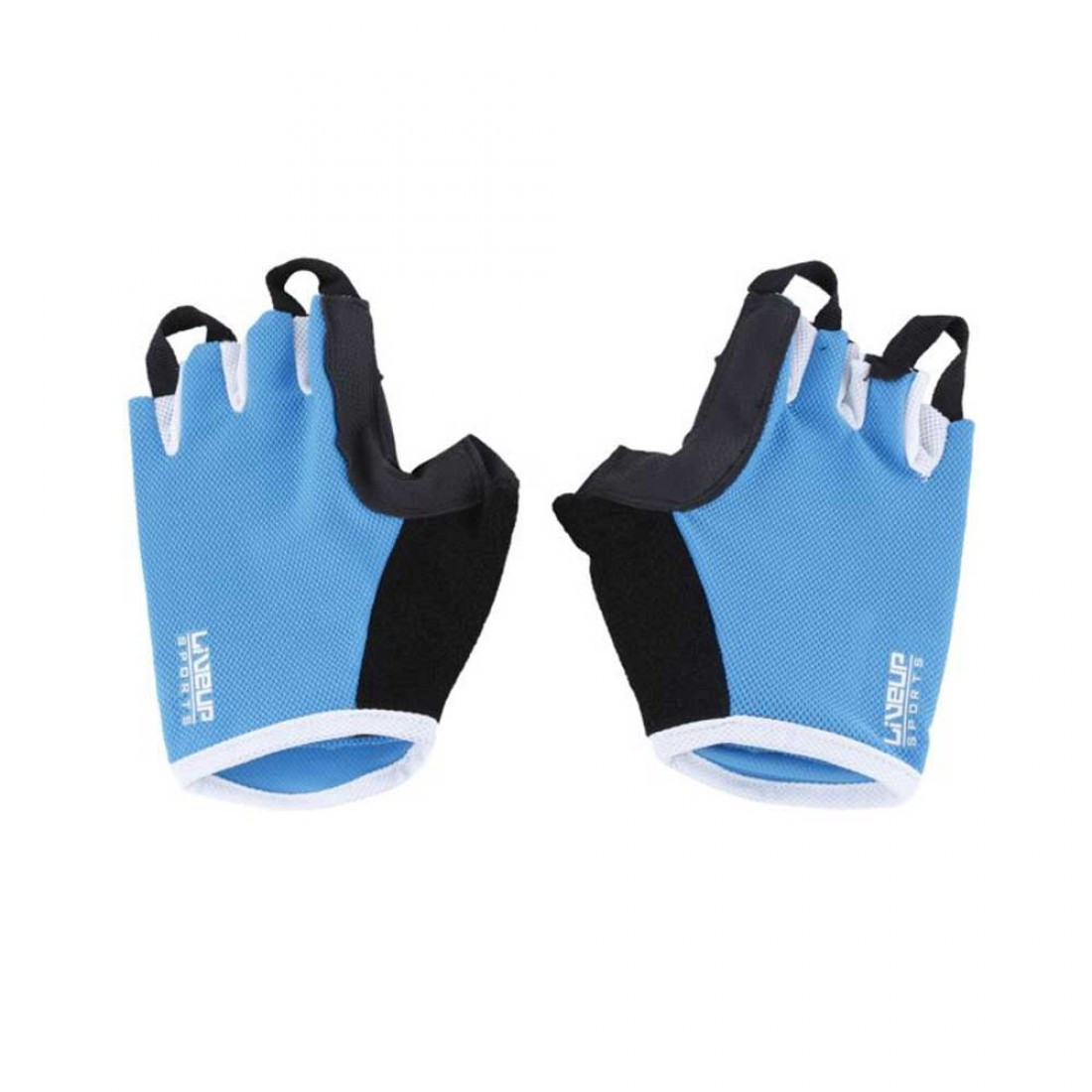 Рукавички для тренування LiveUp TRAINING GLOVES S/M Чорно-сірий із блакитним (LS3066)