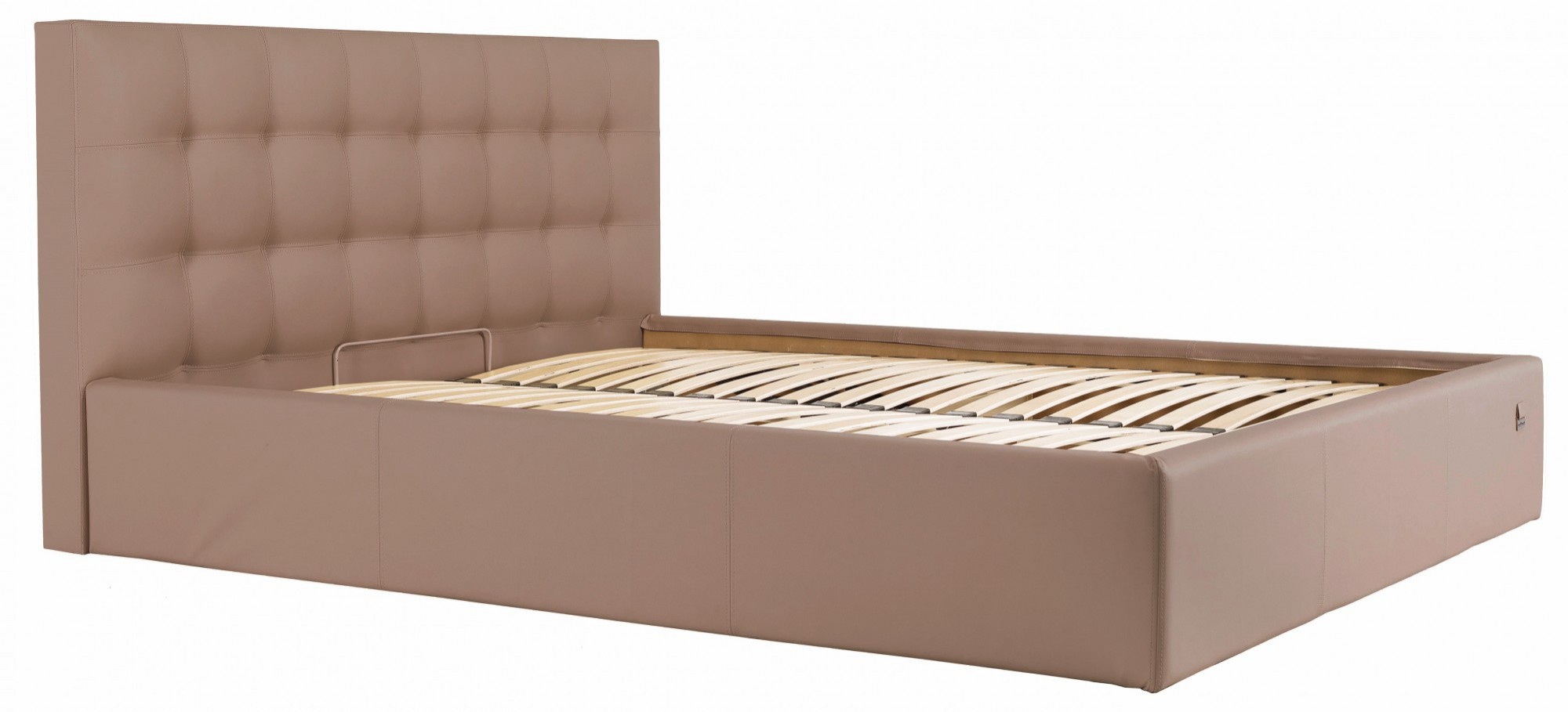 Кровать Двуспальная Richman Честер 160 х 190 см Флай 2213 С подъемным механизмом и нишей для белья Светло-коричневая