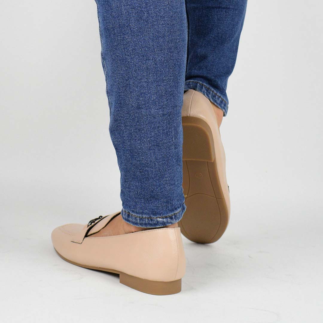 Мокасины женские 337017 р.41 (26) Fashion Бежевый