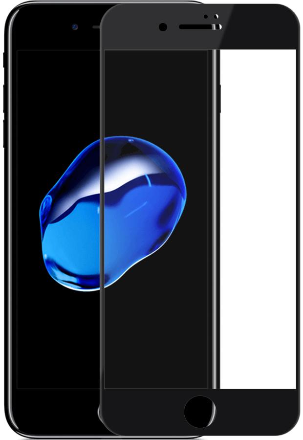 Защитное стекло Coolki на iPhone 7 Plus/8 Plus 5D Черное