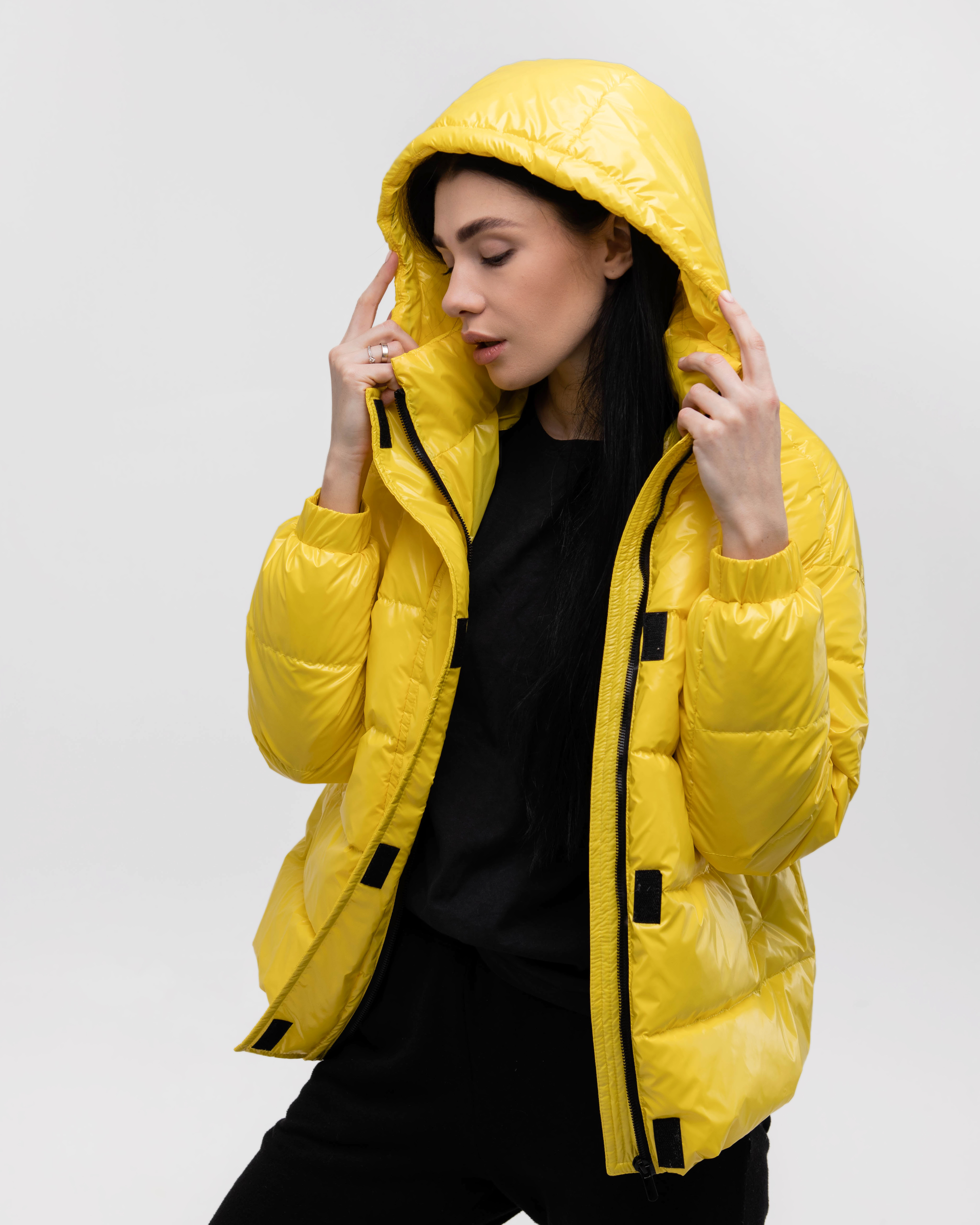 Весенняя куртка со съемным капюшоном indigo.limited N 048TH Желтый XS