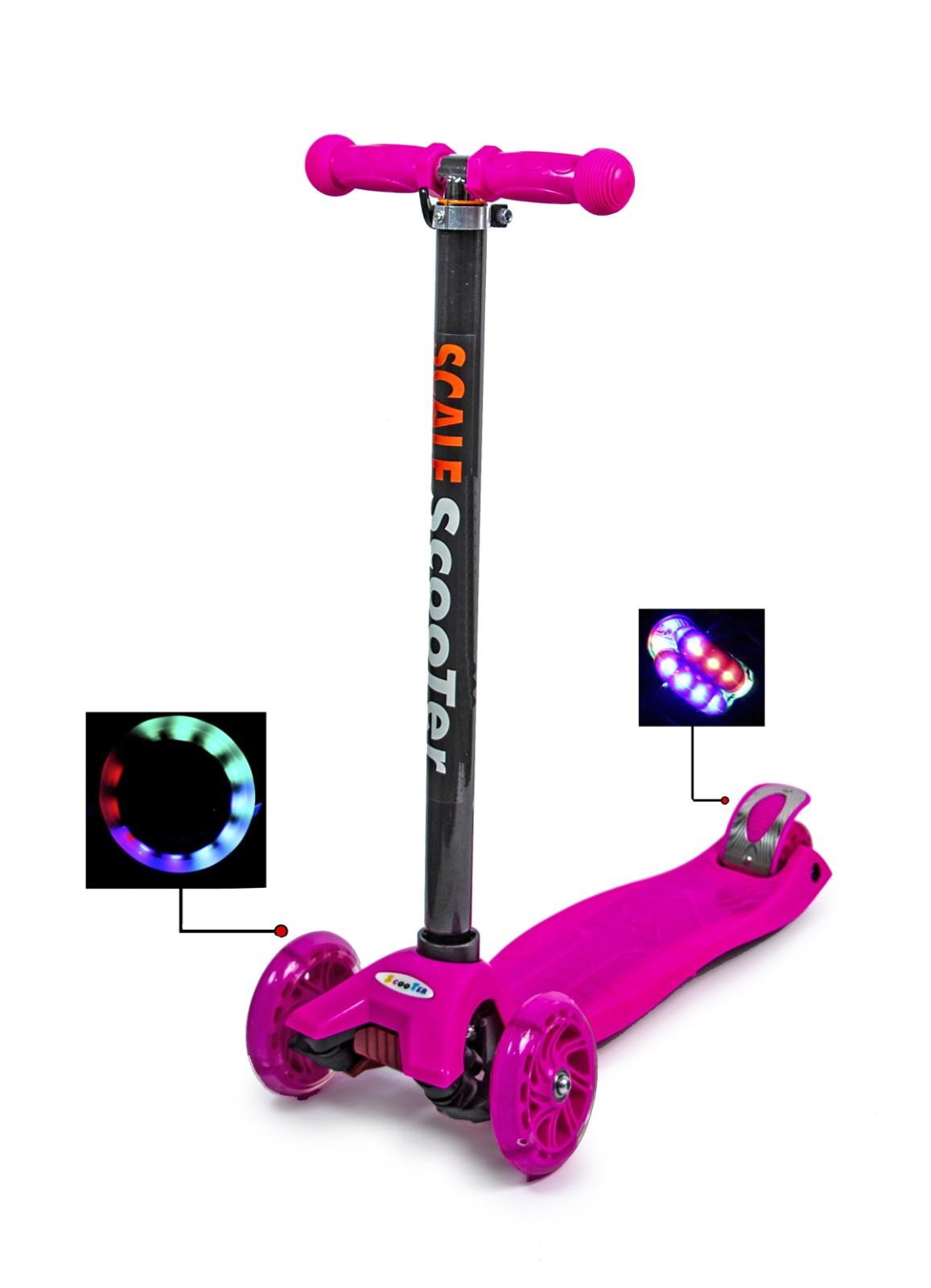 Дитячий скутер Scooter MAXI. Рожевий (874770534)