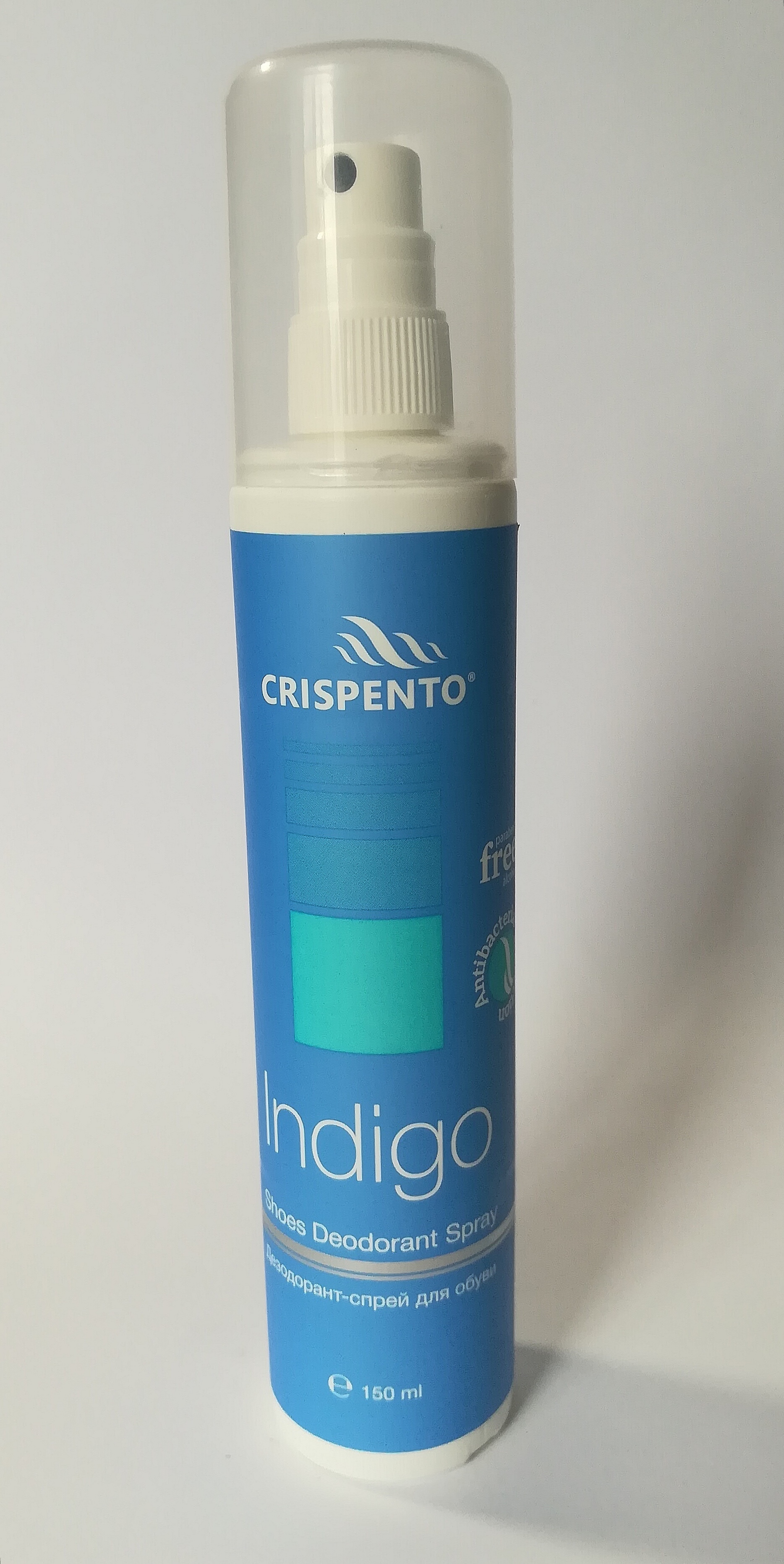 Дезодорант-спрей для обуви Crispento Indigo 150 мл (1079)