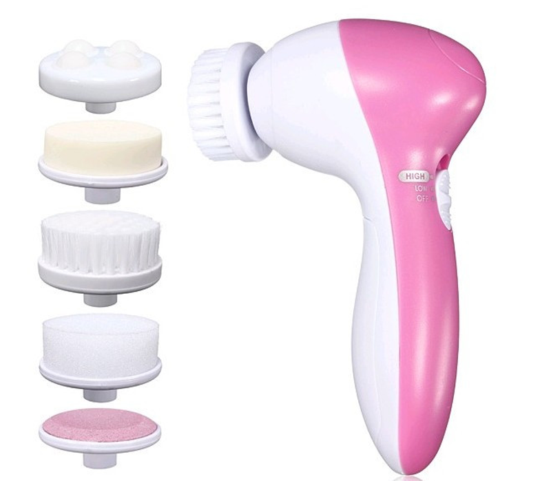 Массажер для лица Beauty Care Massager AE-8782 5 in 1 Белый/розовый (np2_0929)