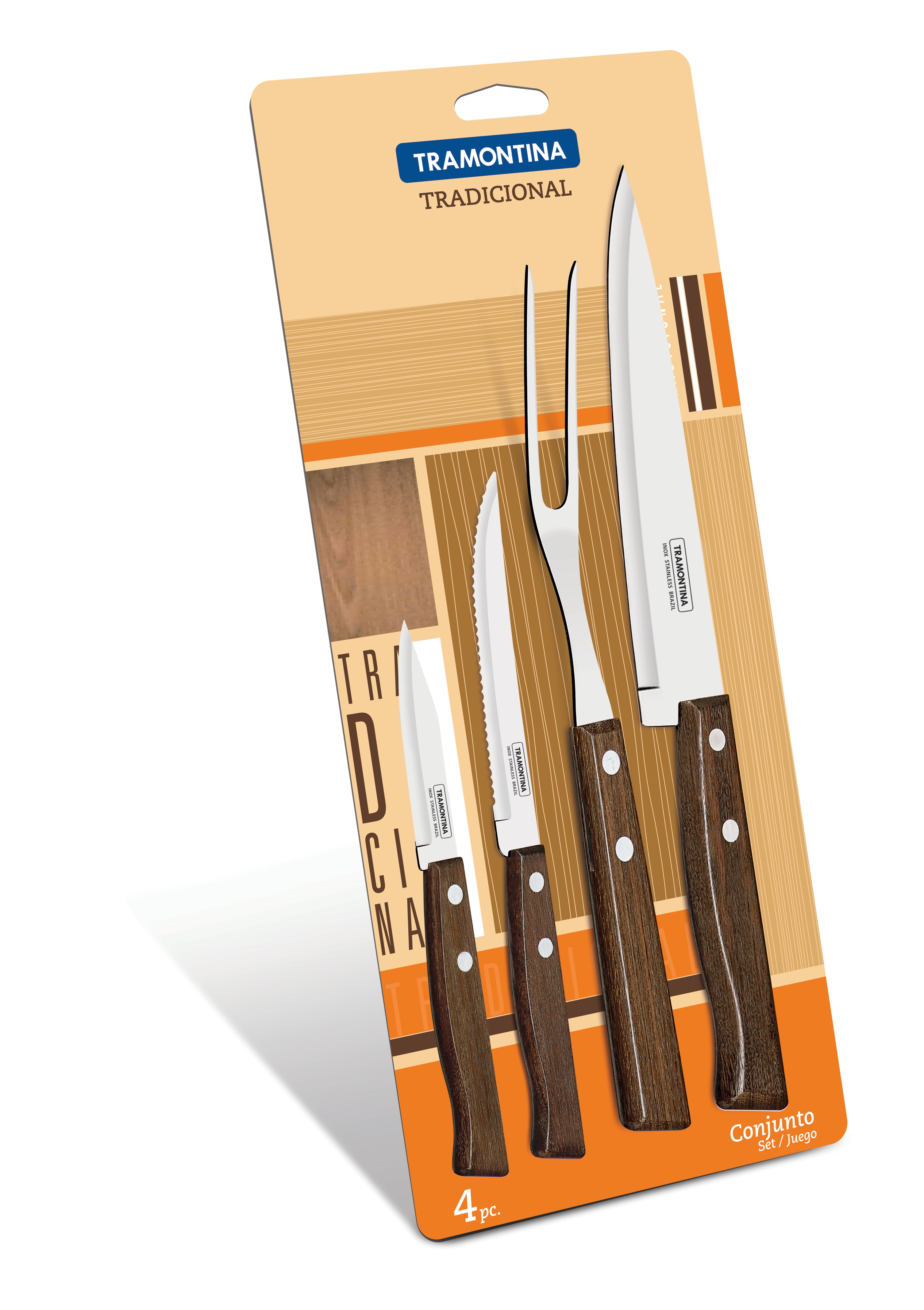 Набір ножів TRAMONTINA TRADICIONAL 4 предмети (6412059)